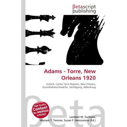 Adams - Torre, New Orleans 1920, Ratgeber