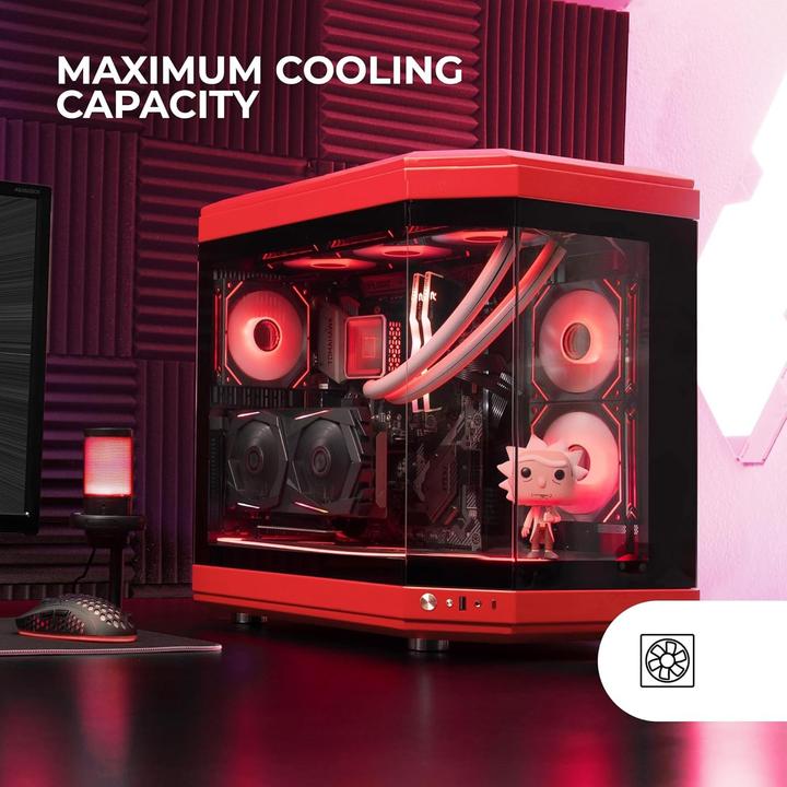 Immagine prodotto Mars Gaming Boitier Moyen Tour ATX MC-3T RGB con pannelli in vetro (rosso)