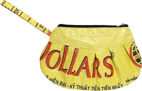 Produktbild Bekos Upcycling - Universal- Tasche aus recycelten Fischfuttersäcke gelb