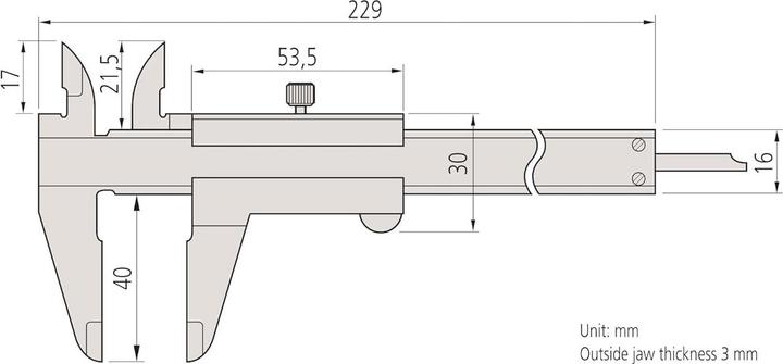 Produktbild Mitutoyo Messschieber (15 cm)