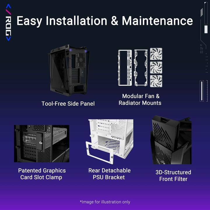 Produktbild ASUS Geh ROG STRIX HELIOS II GX601S WHITE (ATX, E-ATX, mATX, Mini-ITX)