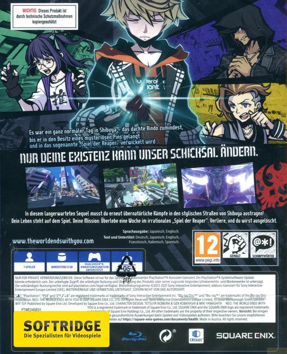 Immagine prodotto Square Enix NEO: Il mondo finisce con te (PS4, Multilingue)