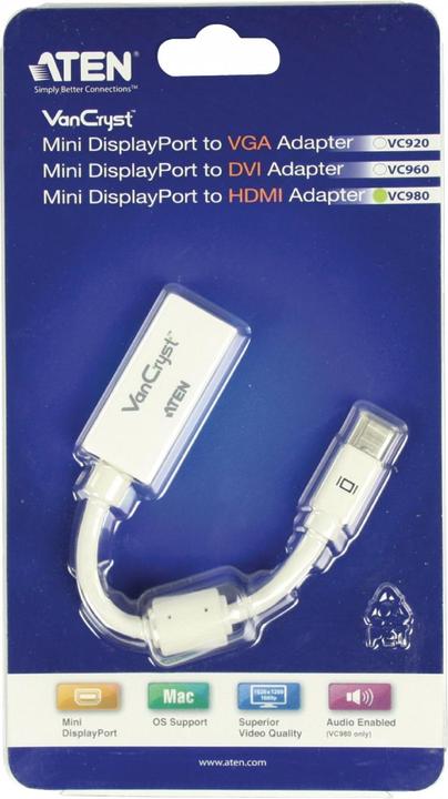 Immagine prodotto Aten Adattatore video/audio VC980 (Mini DP, HDMI, 19 cm)