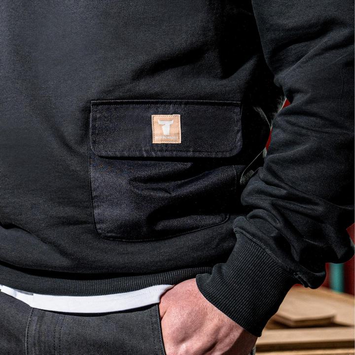 Produktbild Stier Heavy Hoodie Functional Pocket organic cotton S Black (S)