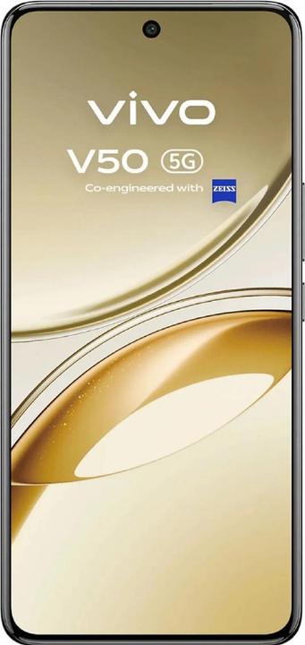 Image du produit Vivo V50 (512 Go, Noir satiné, 6.77", Double SIM, 5G)