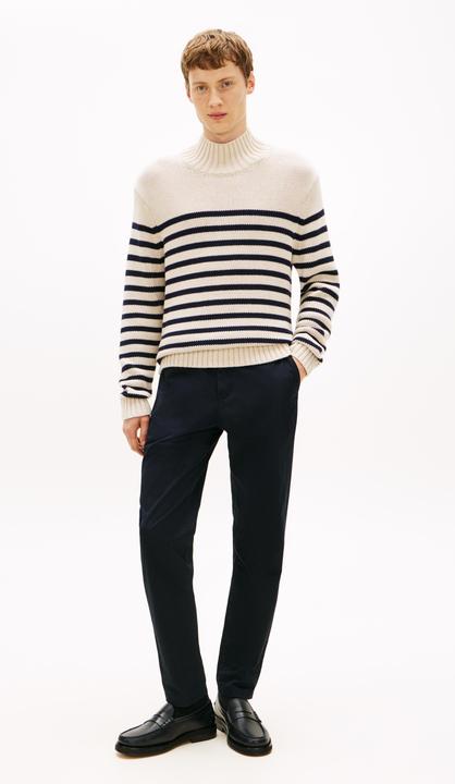 Produktbild Tommy Hilfiger Breton Cotton Stripe Mock Neck (S)