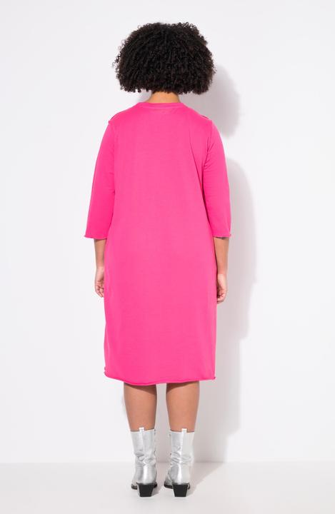 Immagine prodotto Angel of Style Sweatkleid, offene Kanten, 3/4-Ärmel (52)