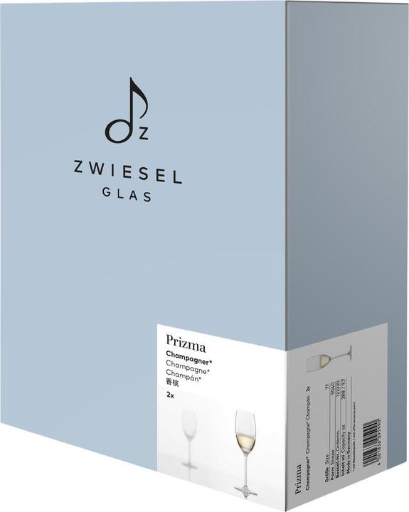Immagine prodotto Zwiesel Calice da Champagne Prizma 288ml H24cm Ø7,4cm (28.80 cl, 1 Vetro, Bicchieri da champagne)