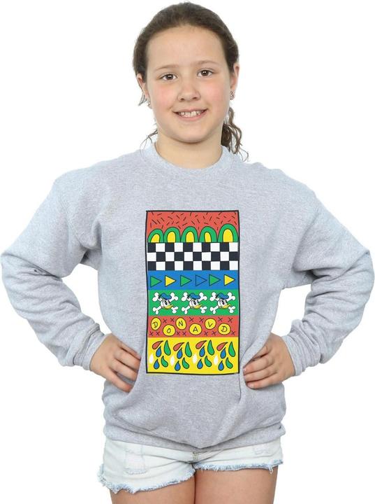 Produktbild Disney Donald Duck Vintage Pattern Sweatshirt Mädchen (140, 146)