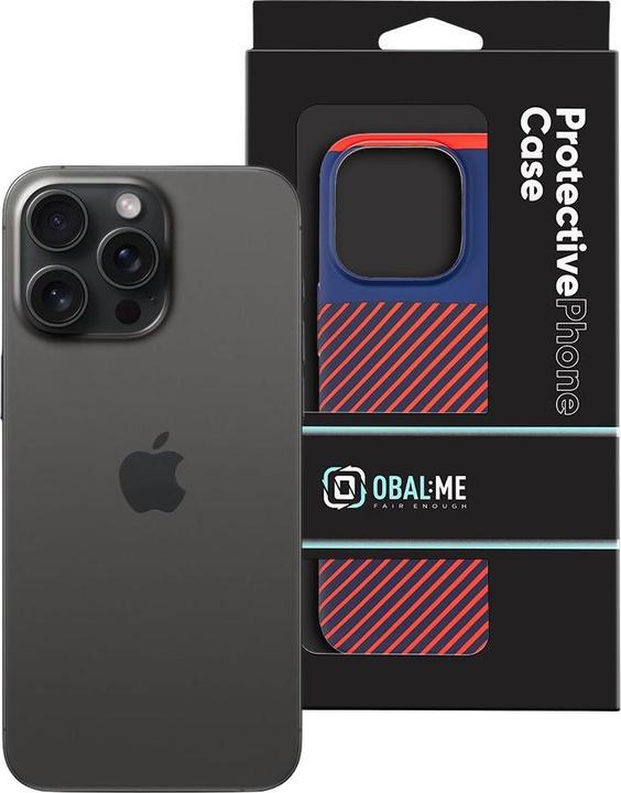 Produktbild Obal:Me Flossy Stripes Case für Apple iPhone 15 Pro Max blau/rot (Apple iPhone 15 Pro Max)