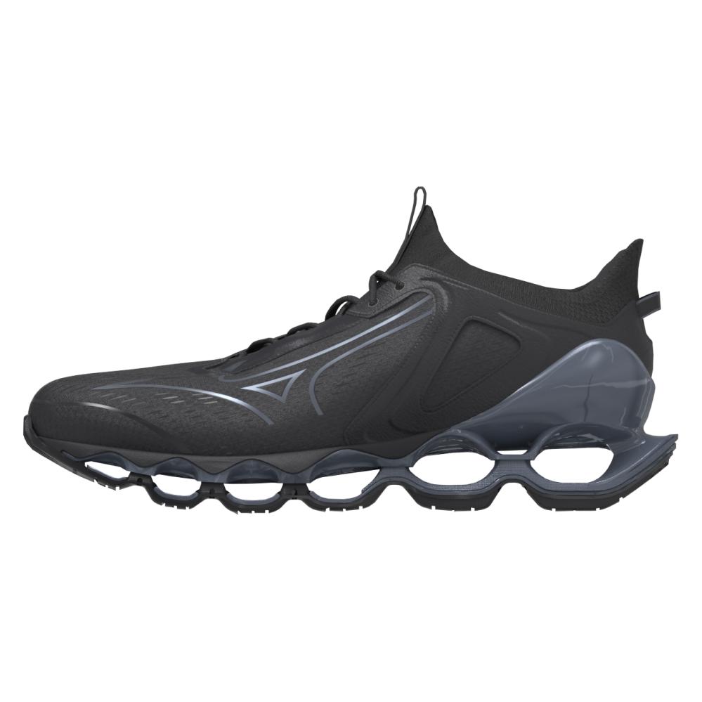 Mizuno, Unisex, Laufschuhe, Wave Prophecy 14 (42), Schwarz