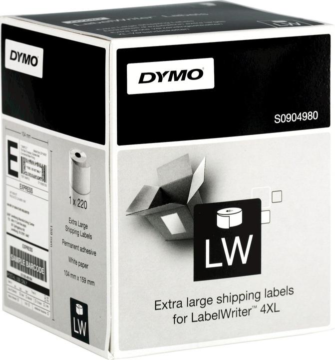 Actual product image Dymo Labels LabelWriter 4XL 104x159 mm, 220 pcs. (10.40 cm)