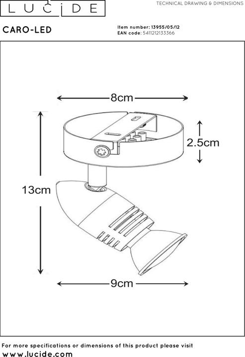 Produktbild Lucide Carpo (350 lm, GU10)