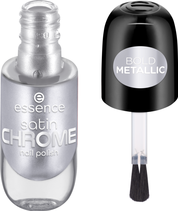 Produktbild essence satin CHROME nail polish (SteelGPT 04, Farblack)