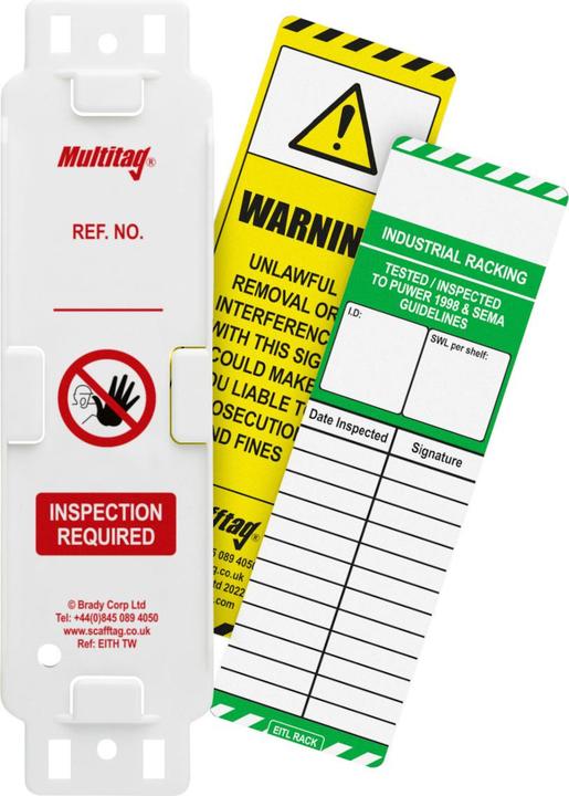 Actual product image ScaffTag Inspection trailer for shelving (small)