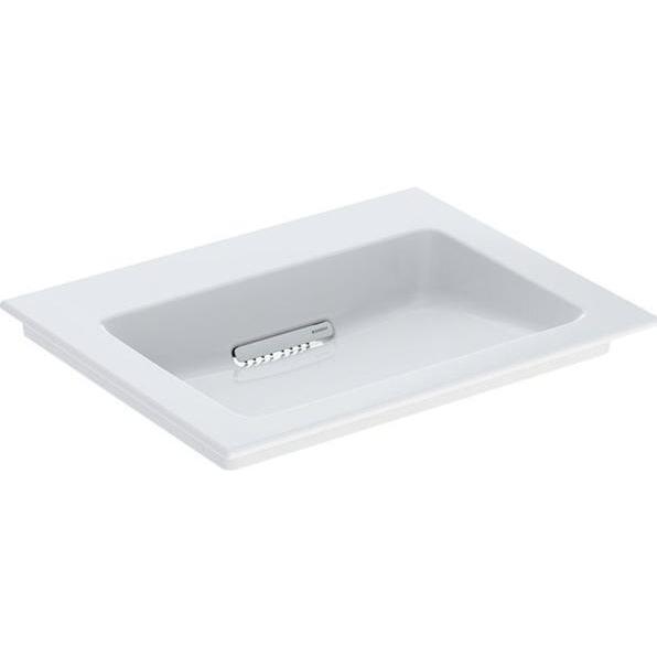 Geberit, Waschbecken, ONE Möbelwaschtisch Abgang horizontal, 60x13x47,5cm, 505.00 (610 mm, 190 mm)