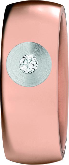 Produktbild Xen Bandring mit Brillant 0,04 ct TW/SI rosèvergoldet (54)