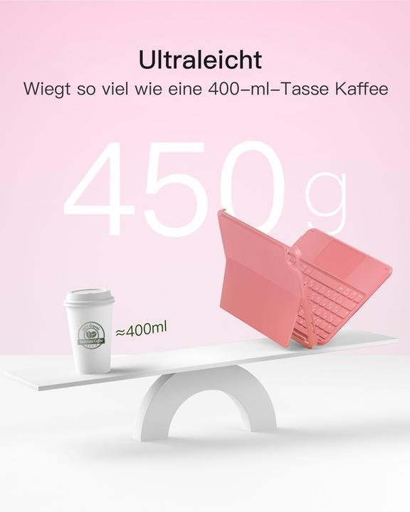 Image du produit Inateck Keyboard iPad 11" iPad Air 4/5Gen Com. QWERTZ red (Allemagne, Chuwi HiPad 11)