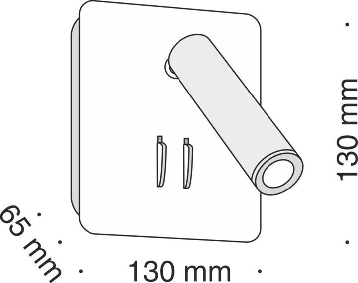 Image du produit Maytoni Ios 176 LED Applique murale, 9W Blanc Blanc chaud (550 lm)