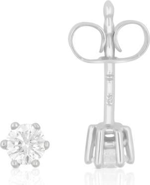Image du produit Muau Boucles d'oreilles monture 6 poignées (Or blanc 750)