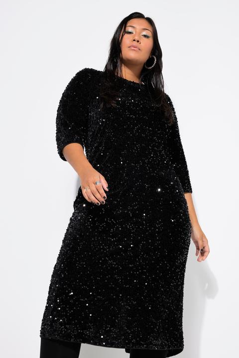 Image du produit Studio Untold Robe à sequins.Coupe Slim Shape et longueur midi. Manches 3/4 (46, 48)