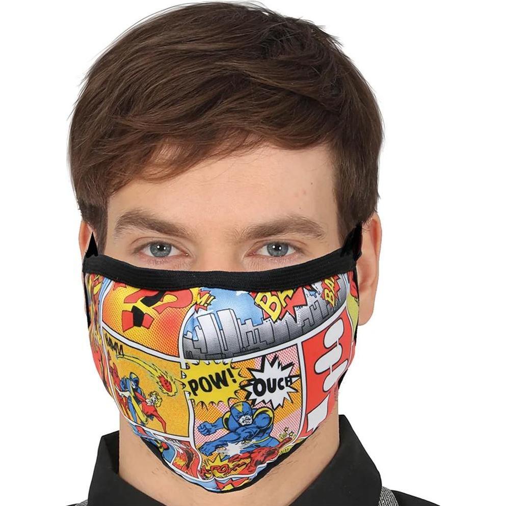 Fiestas Guirca, Mundschutz, Mundschutz - Superhelden Comic (1 x)