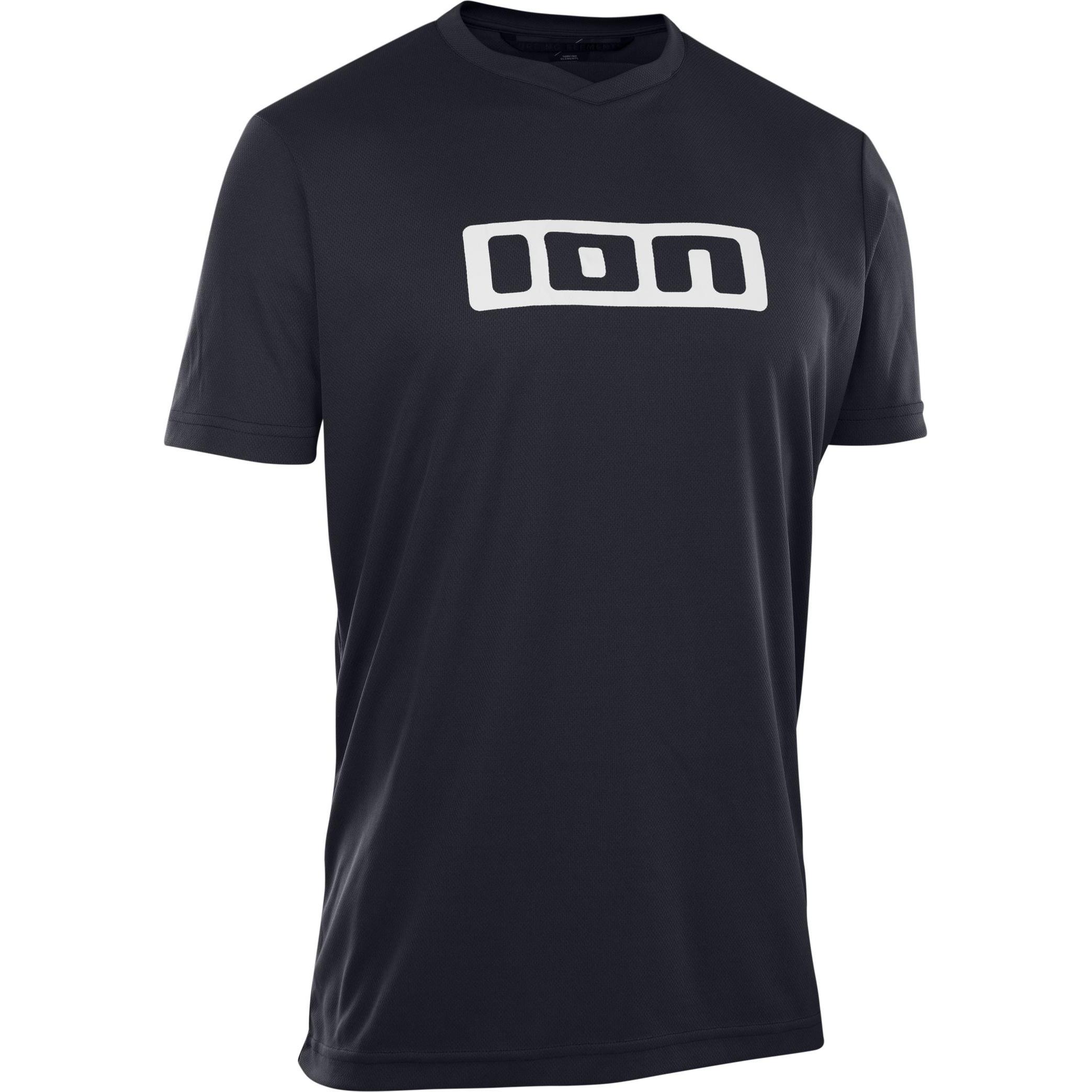ION, Herren, Velotrikot, Bike Jersey Logo SS men - black (S), Schwarz, S