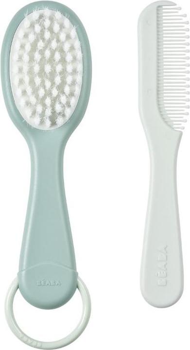 Image du produit Beaba Peigne et brosse vert bleu
