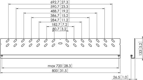 Produktbild Vogels Professional PFW 5808 - Montagekomponente (Wandplatte)