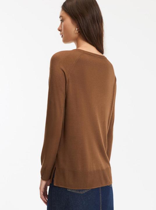 Produktbild La Redoute Collections Pullover mit Rundhalsausschnitt aus Feinstrick (XL)