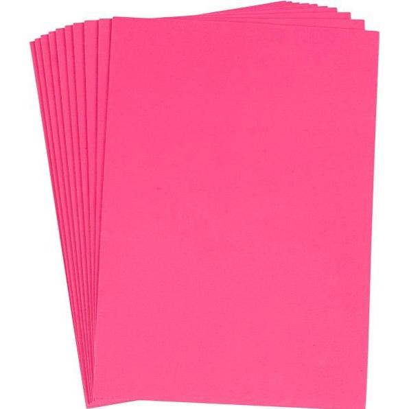 Thumbnail - Creativ Company EVA Foam Vellen Roze A4, 10st.