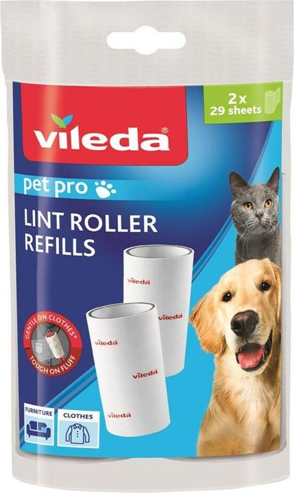 Vileda Wkłady do usuwania sierści włosów i drobinek brudu PET PRO (Hund, Katze)
