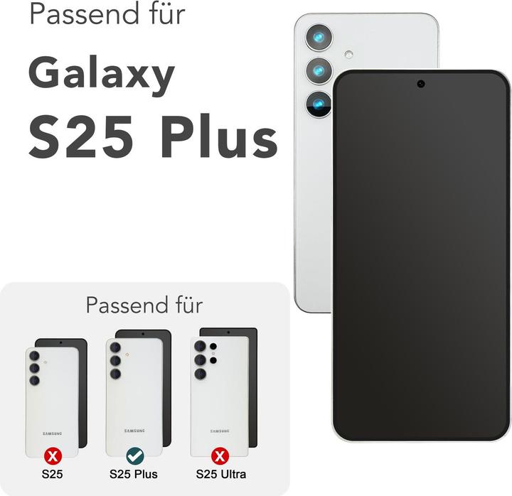 Produktbild Nalia AntiSpyX - Privacy Schutzglas mit Schablone - Full Screen Anti-Spy Protector (1 Stk., Samsung Galaxy S25)