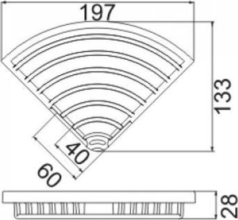 Actual product image Keuco Corner soap basket