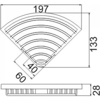 Thumbnail - Keuco, Duschablage, Duschablagen Eckseifenkorb abnehmbar