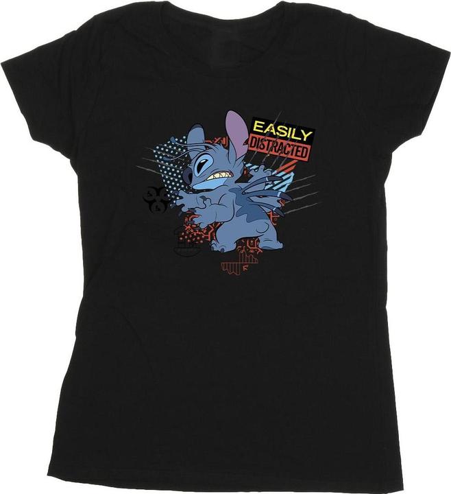 Produktbild Disney Lilo And Stitch Easily Distracted TShirt (L)