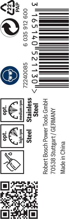Image du produit Bosch Professional Zubehör Foret hélicoïdal PRO Stainless Steel HSS-Co, 3.3 x 36 x 65 mm (3,3 mm)