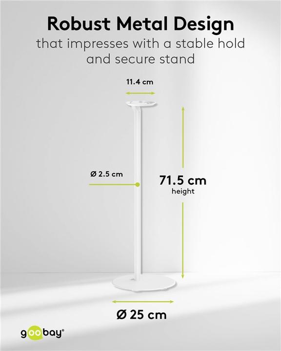 Actual product image Goobay Modern Era 1 Base (1 pair, Stand, Wall installation)