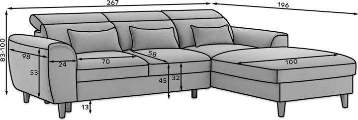 Produktbild ELTAP Foble (4-Sitzer, Ecksofa)