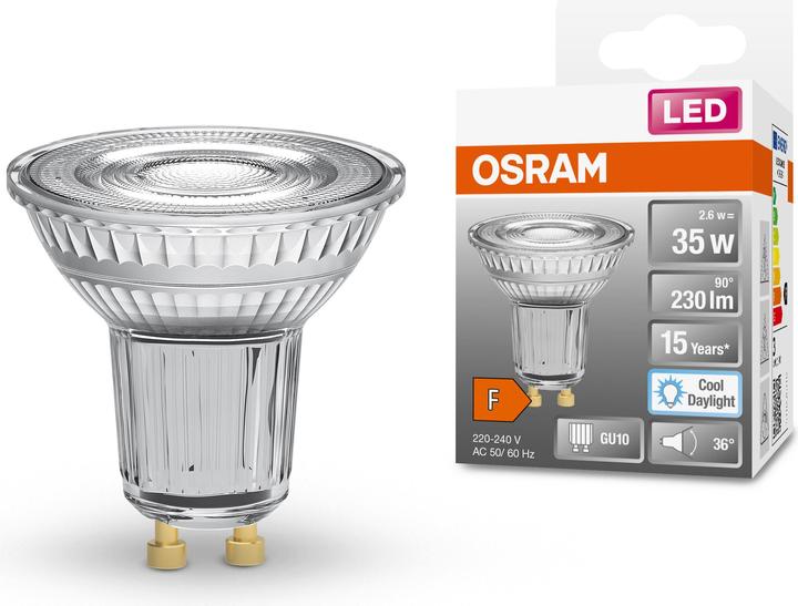 Produktbild Osram GU10 Reflektor - Par16 (GU10, 2.60 W, 230 lm, 1 x, F)