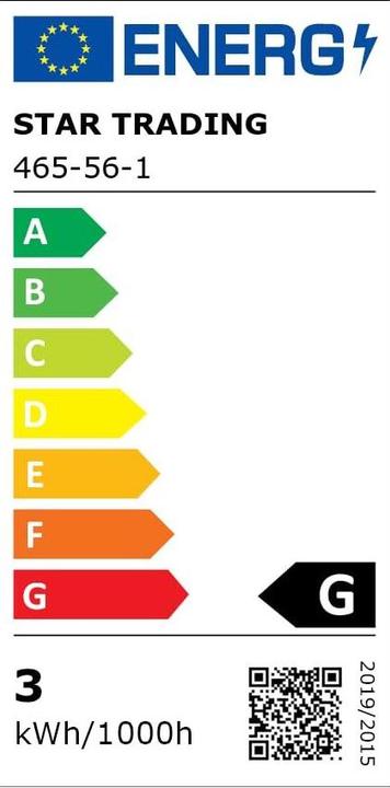 Energie-Label Star Trading System LED Extra, Vorhang, 100x200cm (1 m)