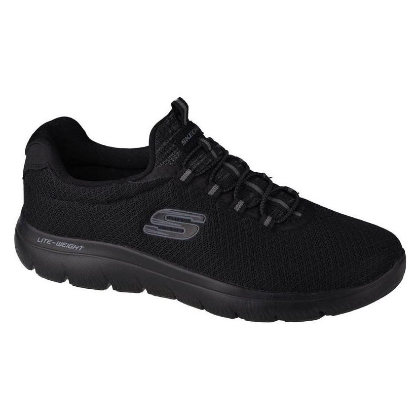 Skechers, Mannen, Lace-Ups, Toppen, Zwart, (43)