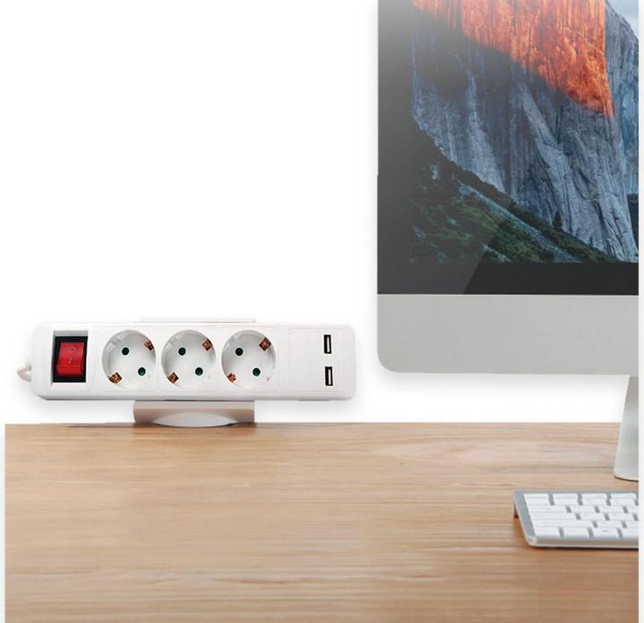 Image du produit LogiLink Support à pince pour blocs multiprises