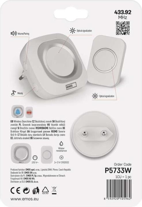 Image du produit Emos P5733W (Radio 433 MHz)