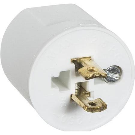 LK, Tischlampe, Lampenstecker u/erde weiss