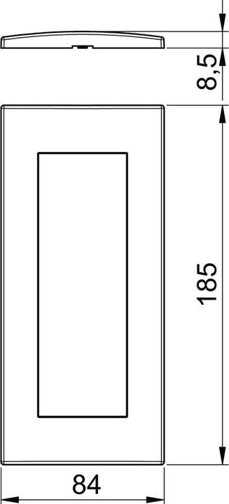 Actual product image OBO Bettermann OBO Abdeckrahmen Modul 45 3fach