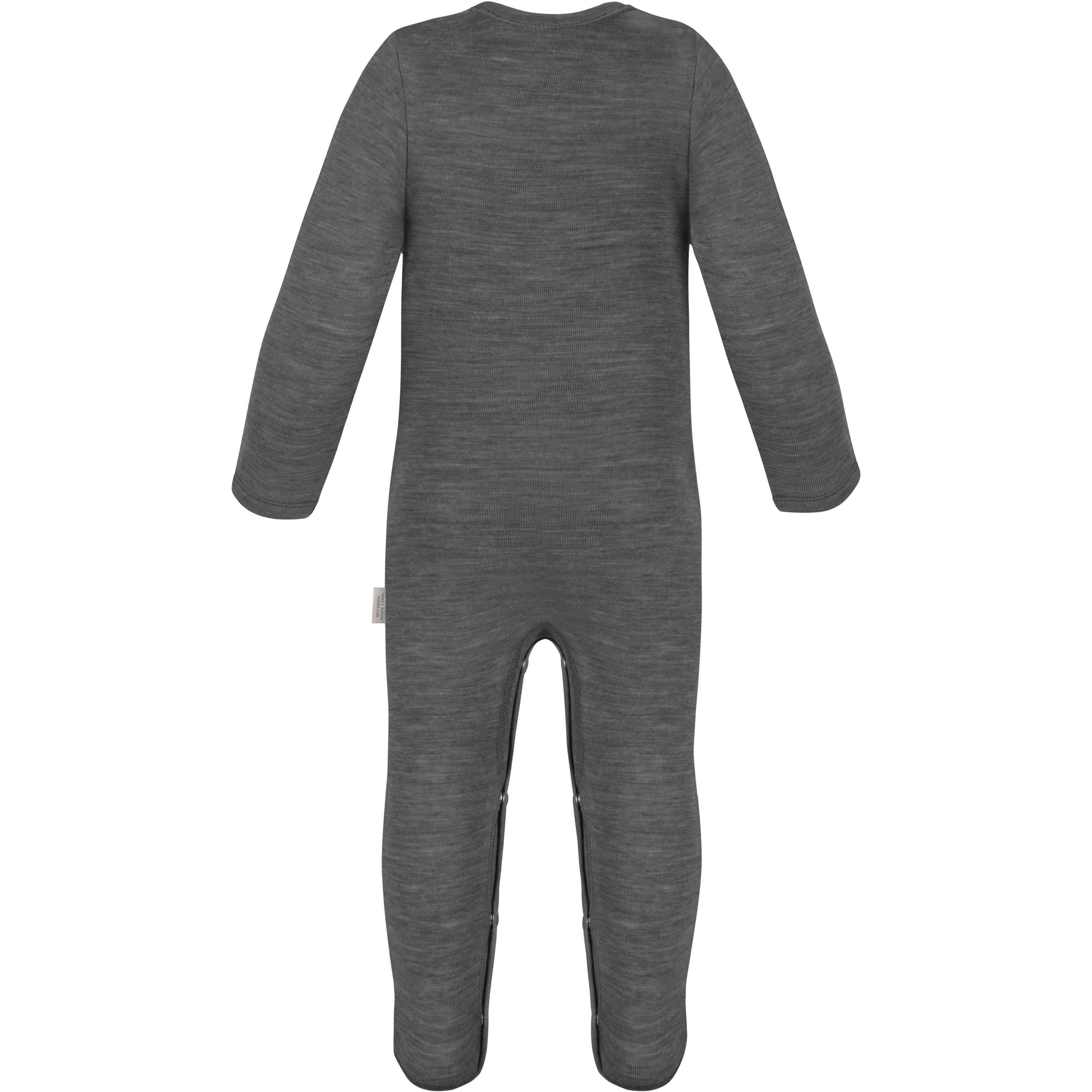 Thumbnail - Normani, Herren, Strampler, Baby Merino Strampler „Levin" - 9409, Grau, (74)