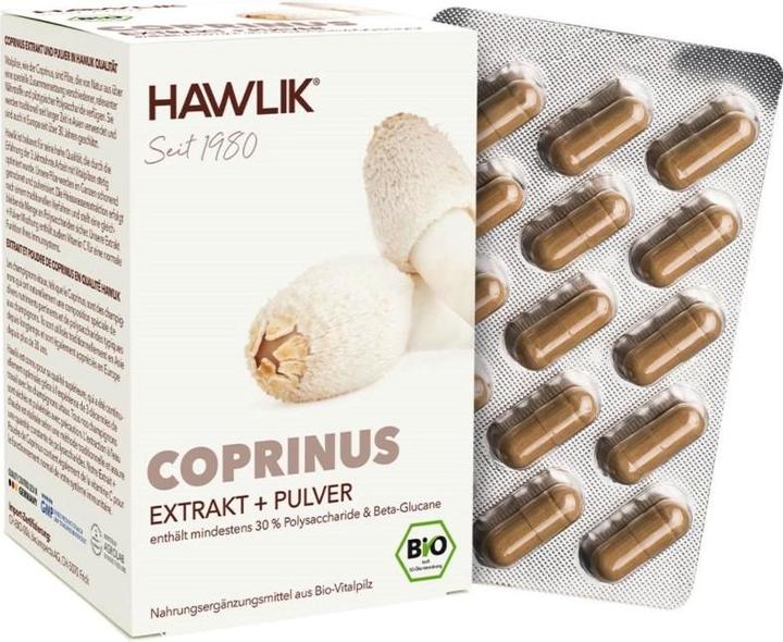 Immagine prodotto Hawlik Capsula di estratto e polvere di Coprinus (120 pz., Pillole, 64 g)