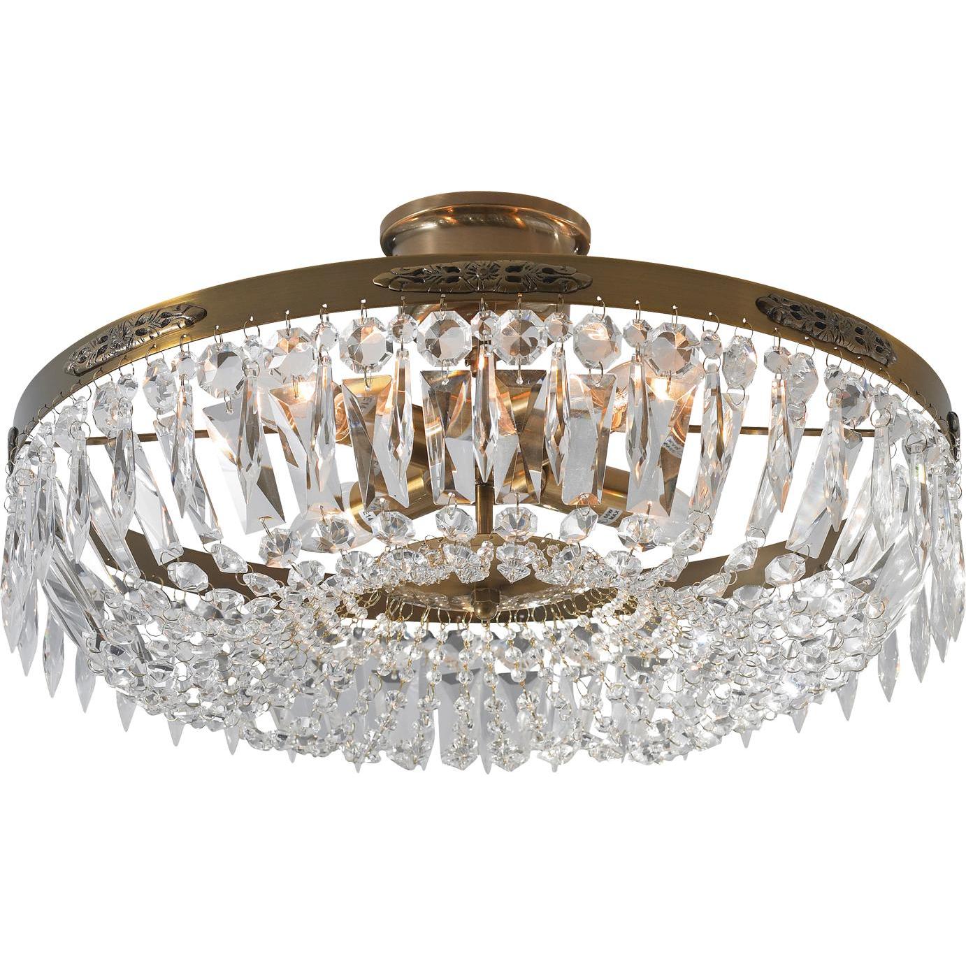 Markslöjd, Applique + Plafoniera, HOVDALA Plafond 48cm Antique/MC