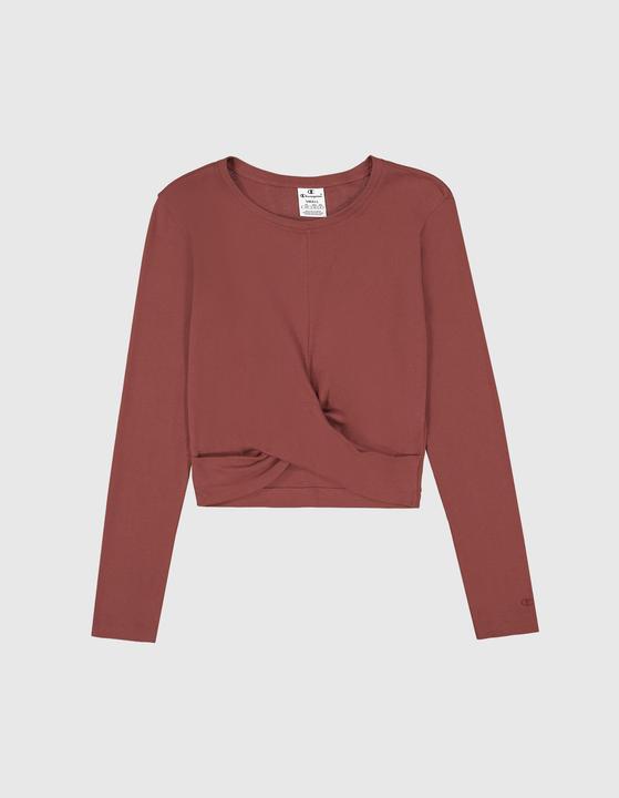 Actual product image Champion Koszulka damska Crewneck Croptop brązowa 117435 MS524 M (M)